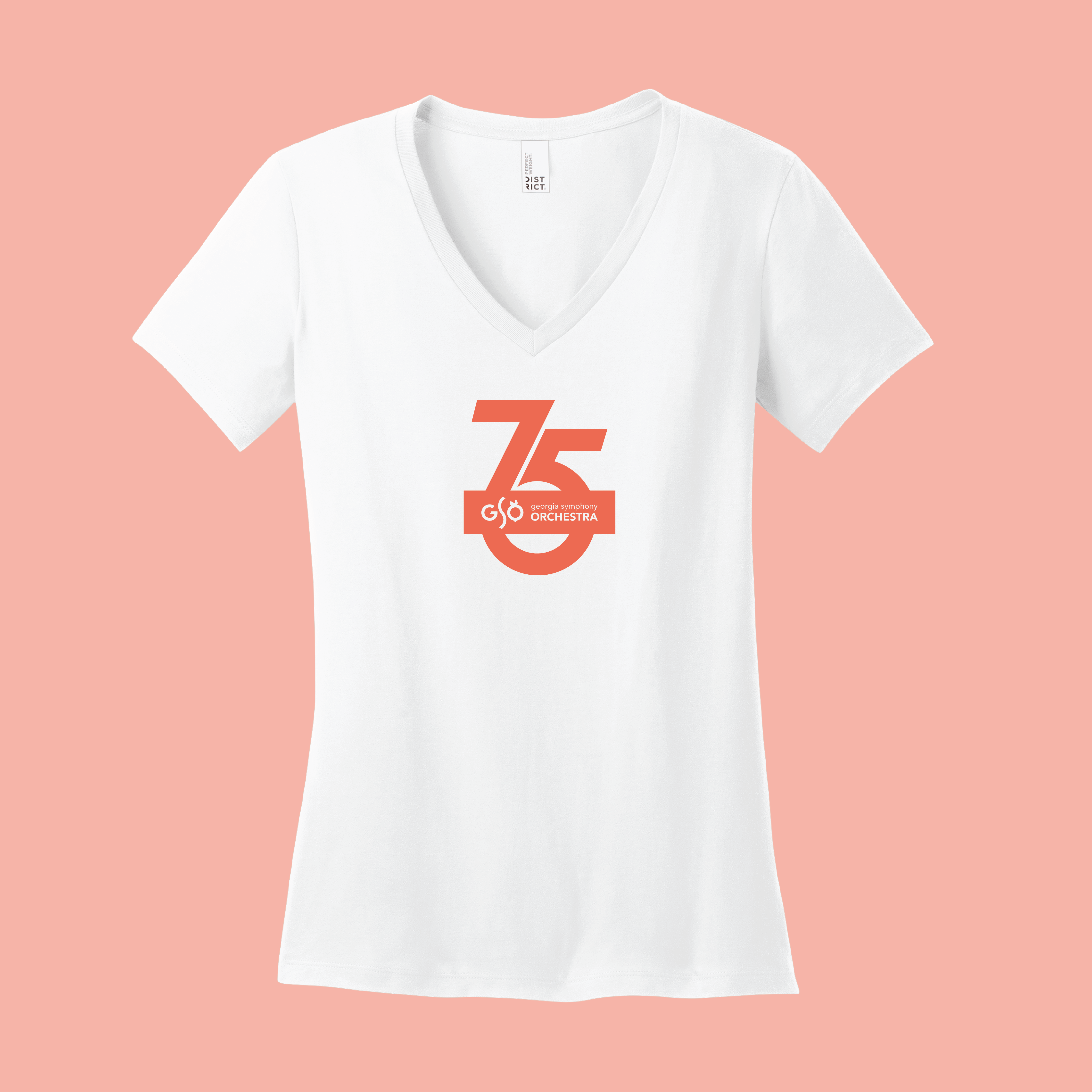 GSO 75th Anniversary Ladies V-Neck T-shirt