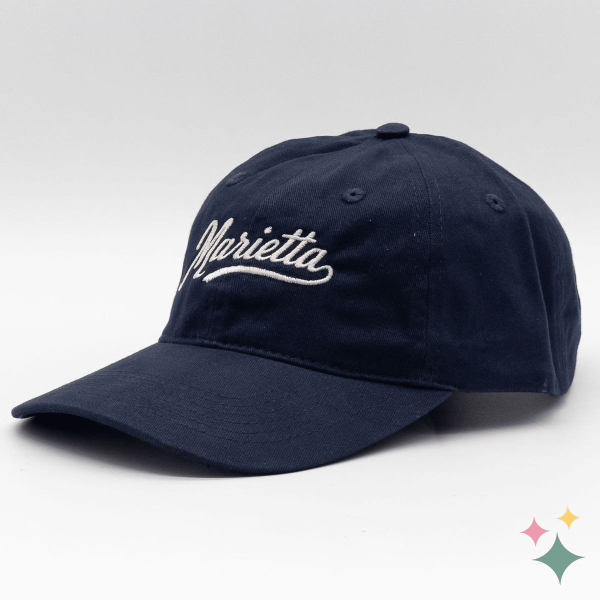 Marietta Embroidered Low-Profile Cap