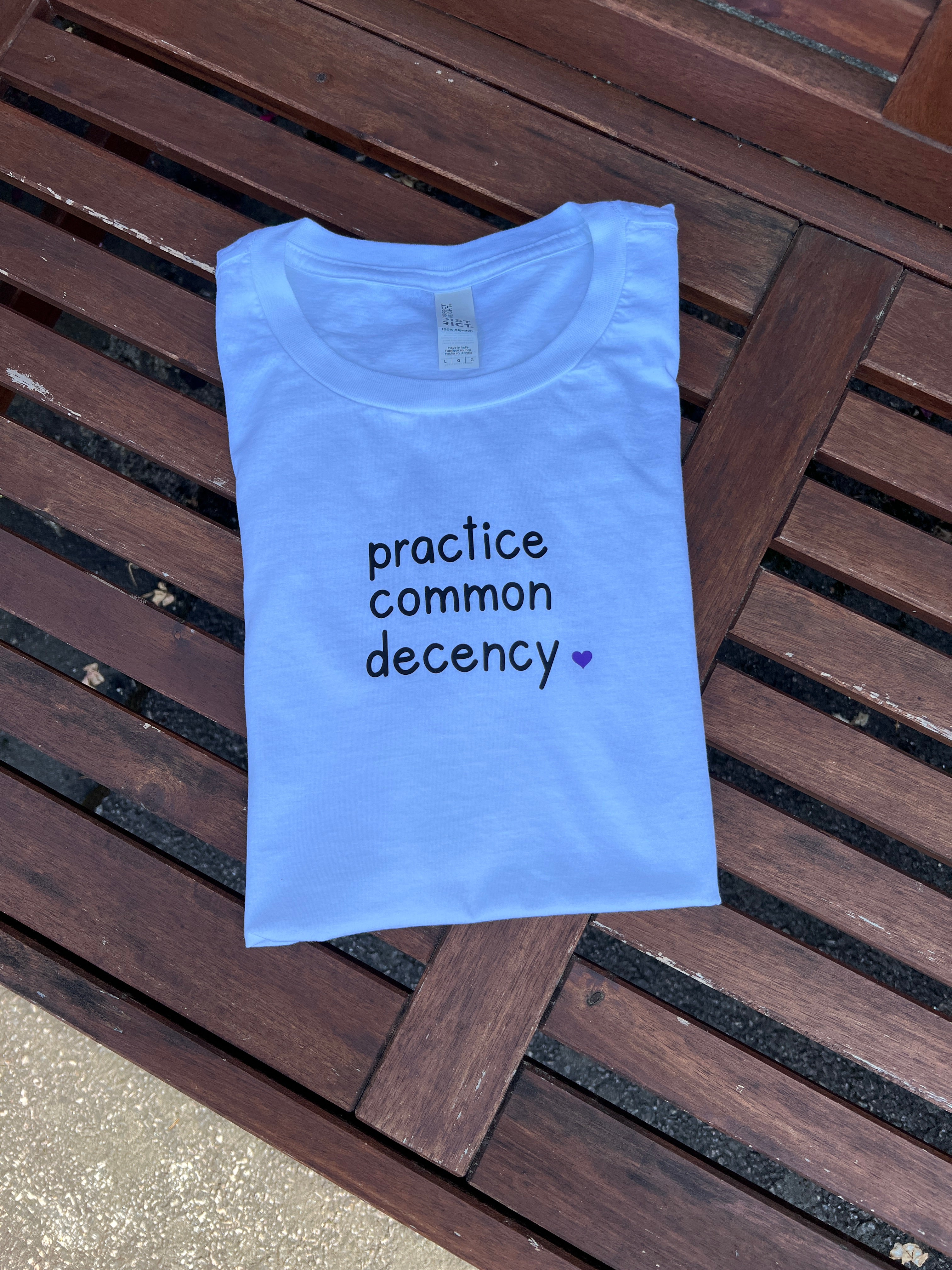 Practice Common Decency Ladies Tee