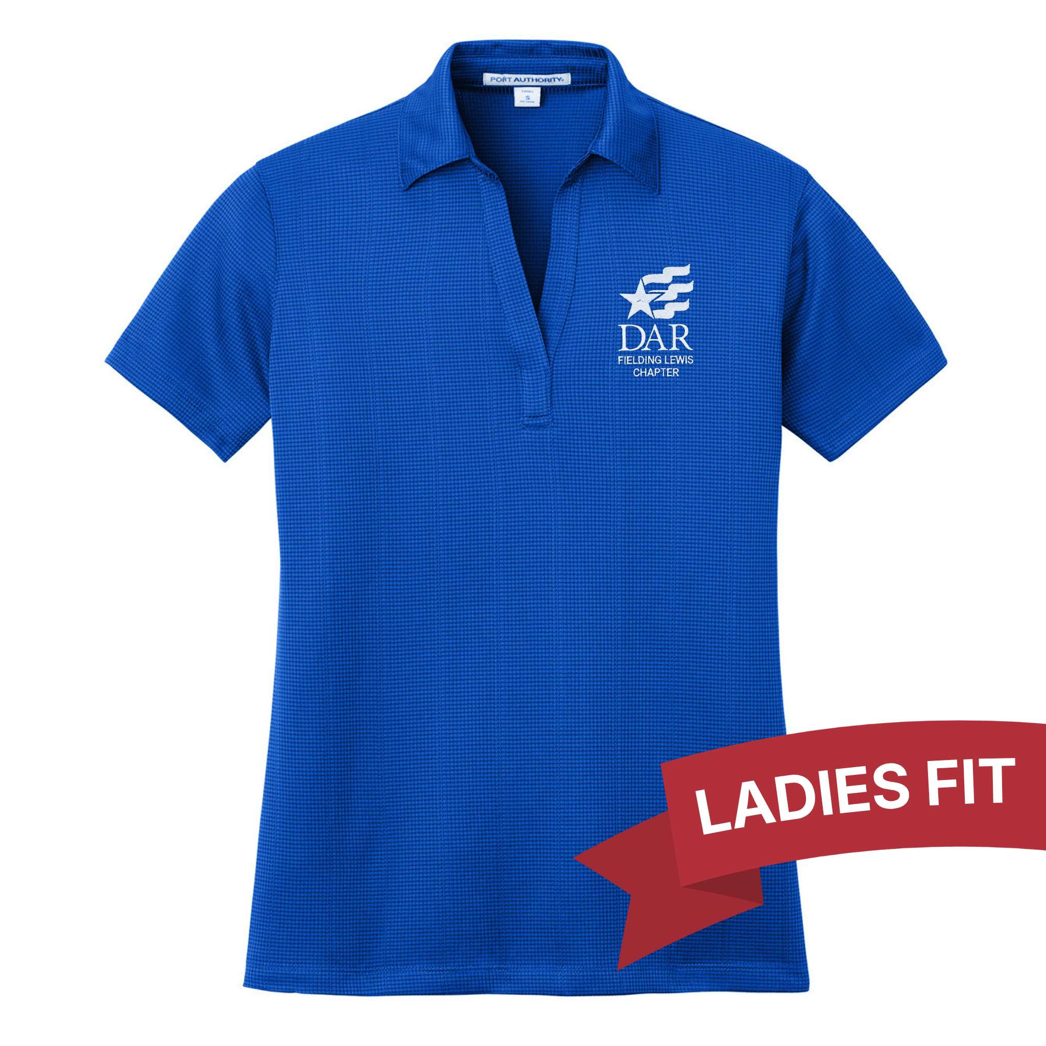 DAR Fielding Lewis Women's Performance Fine Jacquard Polo