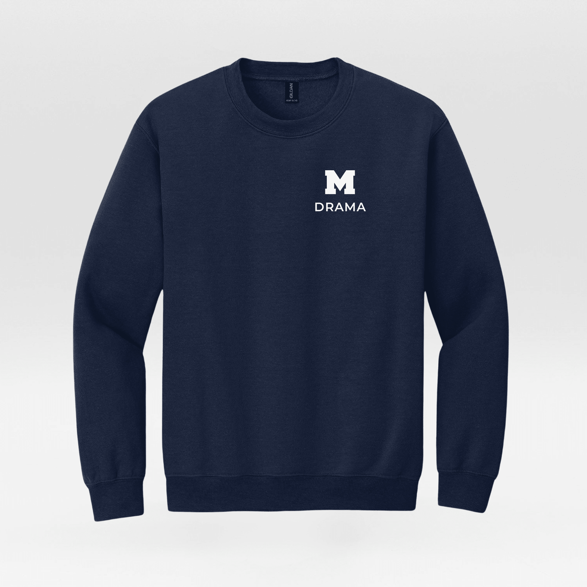 MHS Drama Embroidered Heavy Blend Crewneck Sweatshirt