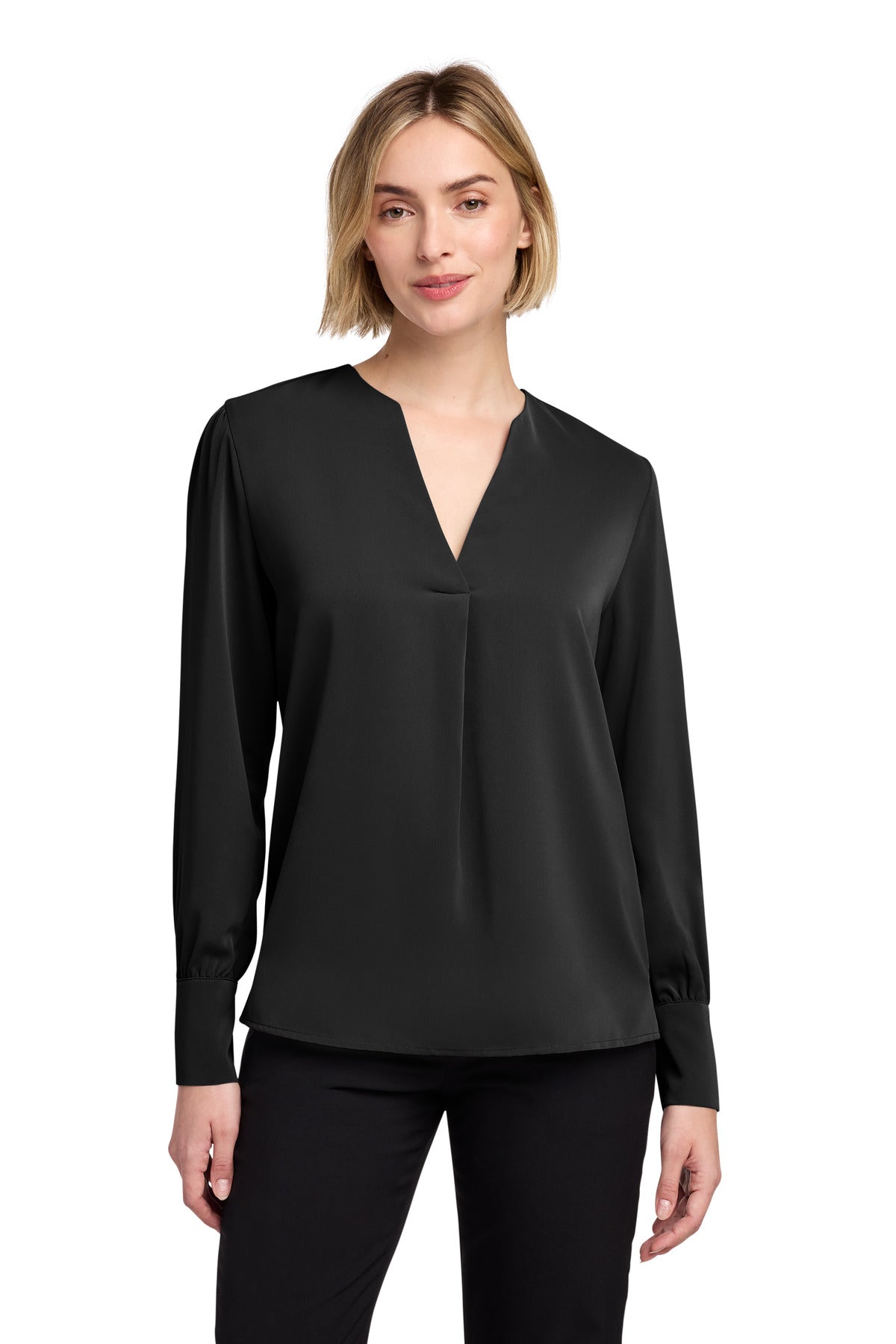 Brooks Brothers ®  Women's Open-Neck Satin Blouse BB18009