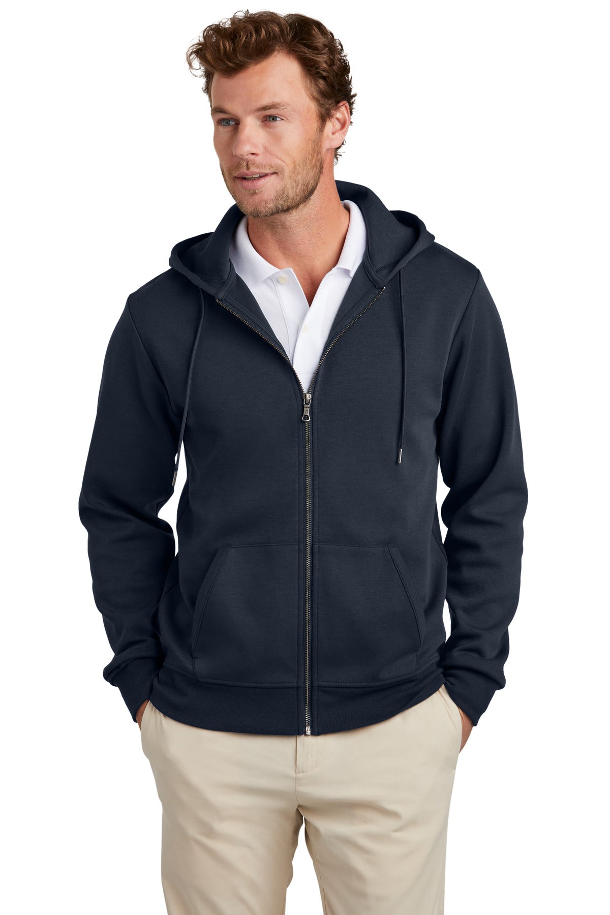 Brooks Brothers ®  Double-Knit Full-Zip Hoodie BB18208
