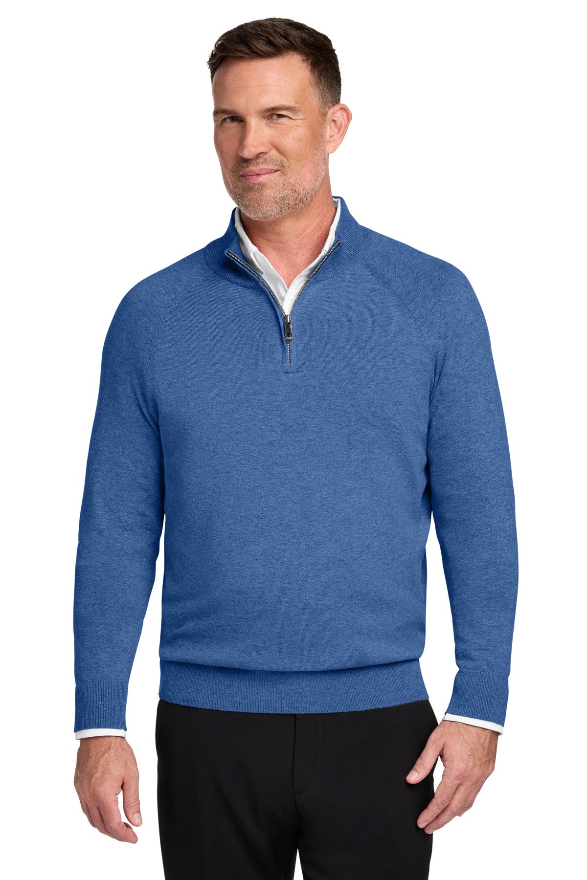 Brooks Brothers ®  Cotton Stretch 1/4-Zip Sweater BB18402