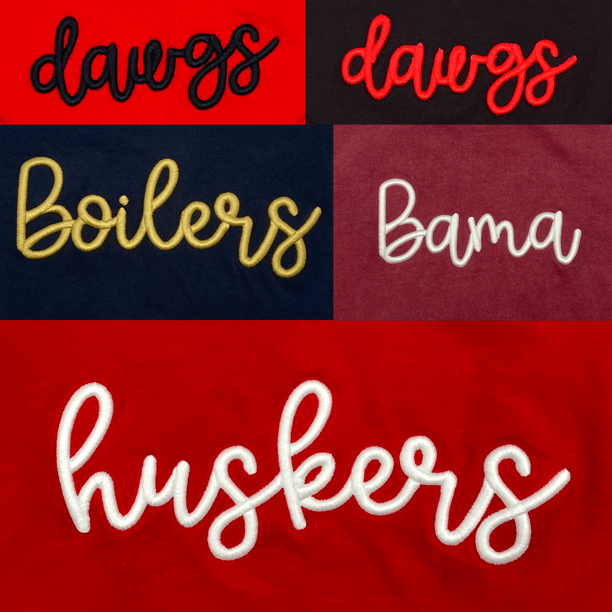 Custom Puffy Embroidery Gildan Sweatshirt