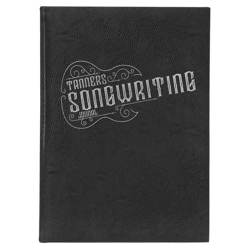 7" x 9 3/4" Laserable Leatherette Journal with Lined Notepad