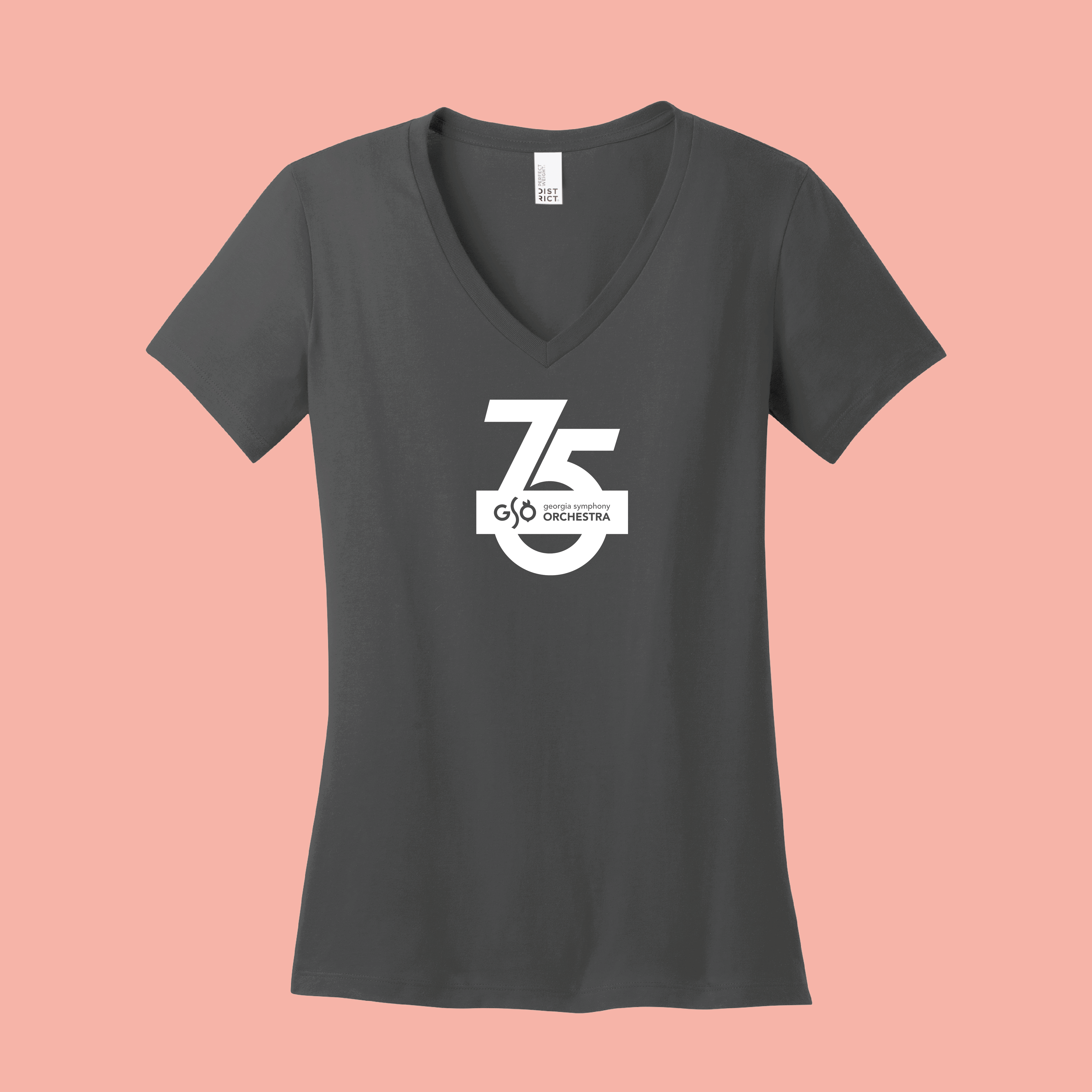 GSO 75th Anniversary Ladies V-Neck T-shirt