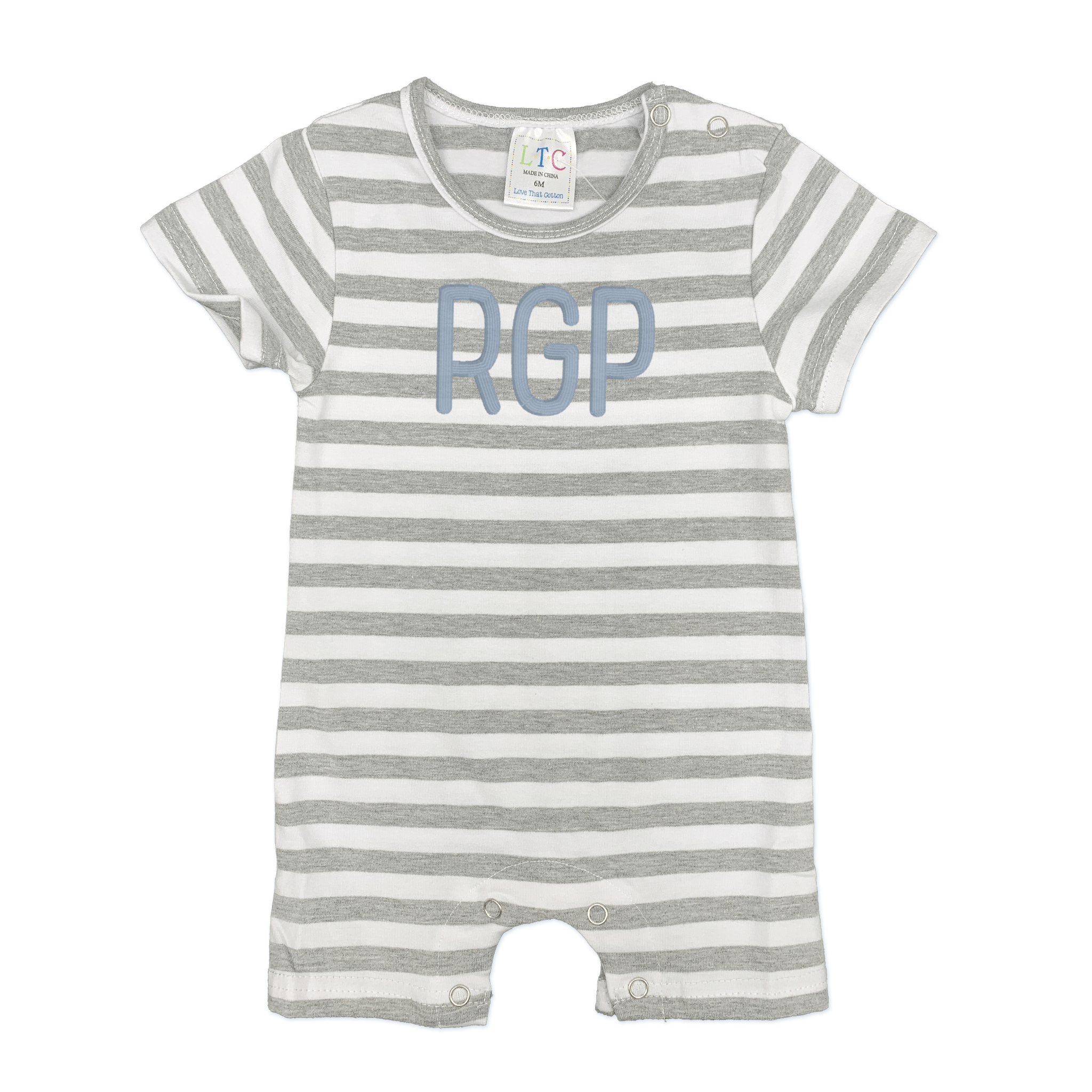 Gray Stripe Cotton Jon Jon