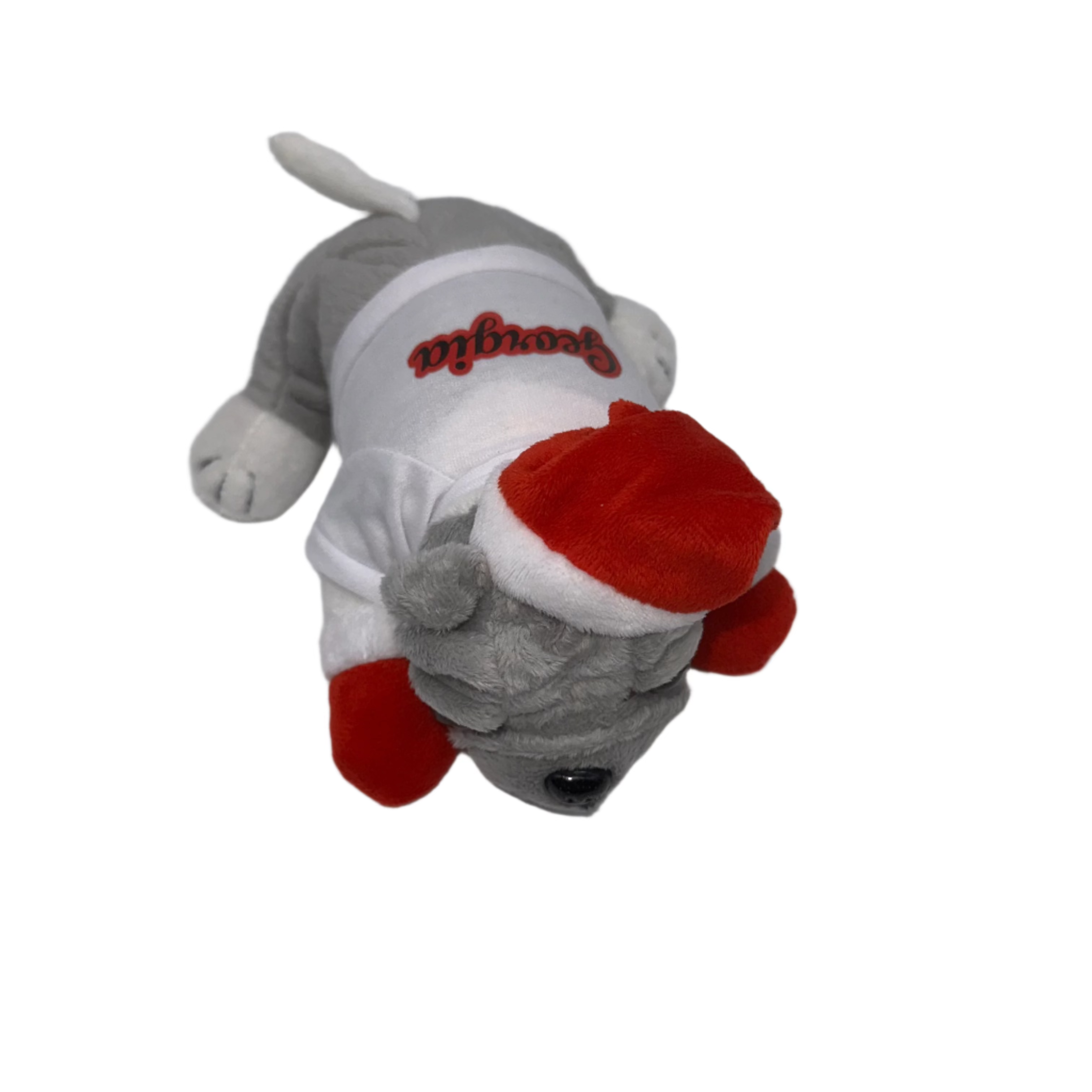 Santa Bulldog Stuffed Animal