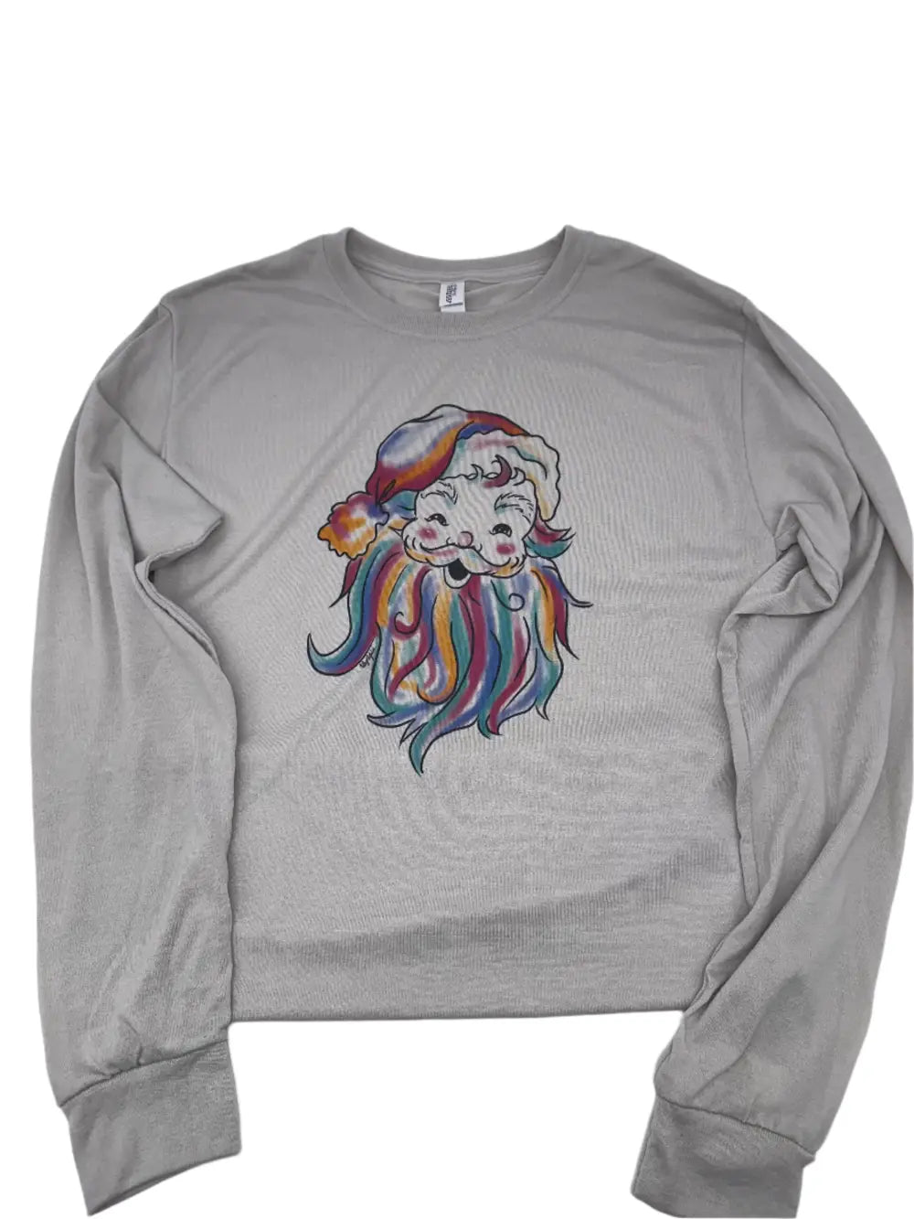 Multi-Color Santa Long Sleeve T-Shirt