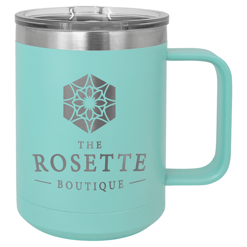 Teal Polar Camel 15 oz. Vacuum Insulated Mug with Slider Lid