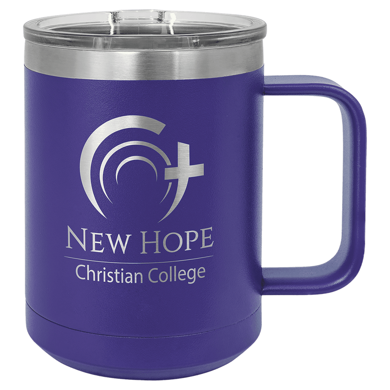 Purple Polar Camel 15 oz. Vacuum Insulated Mug with Slider Lid