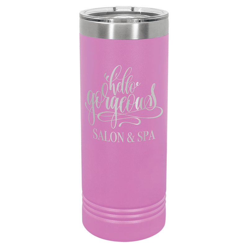 Light Purple Polar Camel 22 oz. Skinny Tumbler with Slider Lid