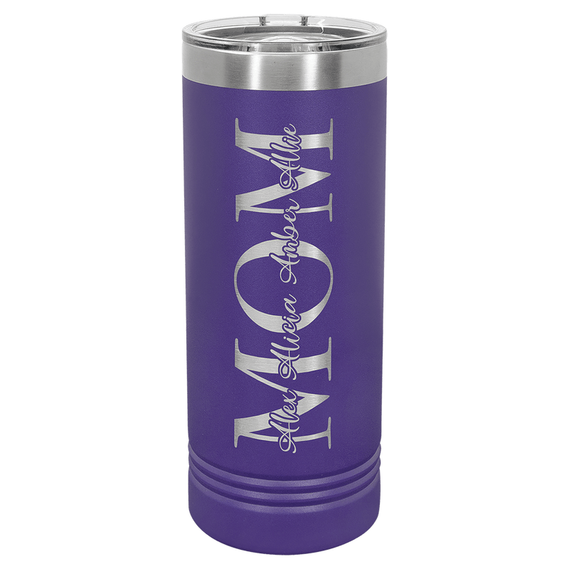 Purple Polar Camel 22 oz. Skinny Tumbler with Slider Lid