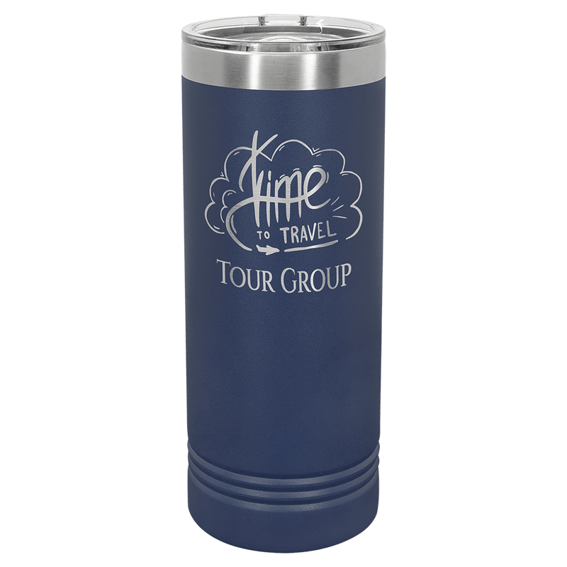 Navy Blue Polar Camel 22 oz. Skinny Tumbler with Slider Lid