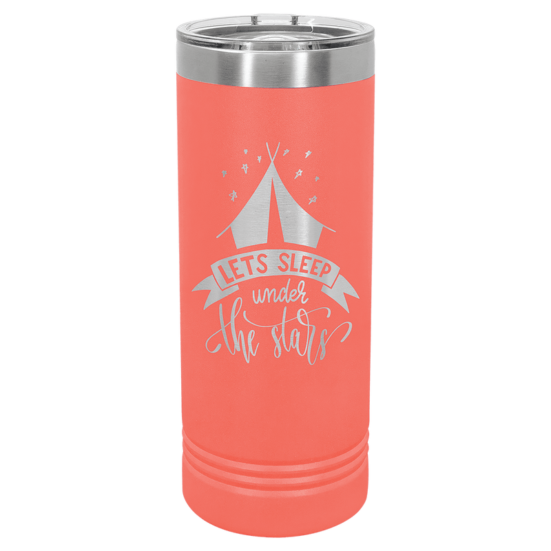 Coral Polar Camel 22 oz. Skinny Tumbler with Slider Lid
