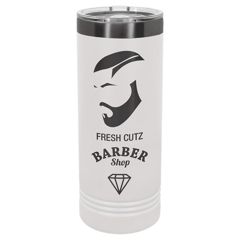 White Ghost Black Polar Camel 22 oz. Skinny Tumbler