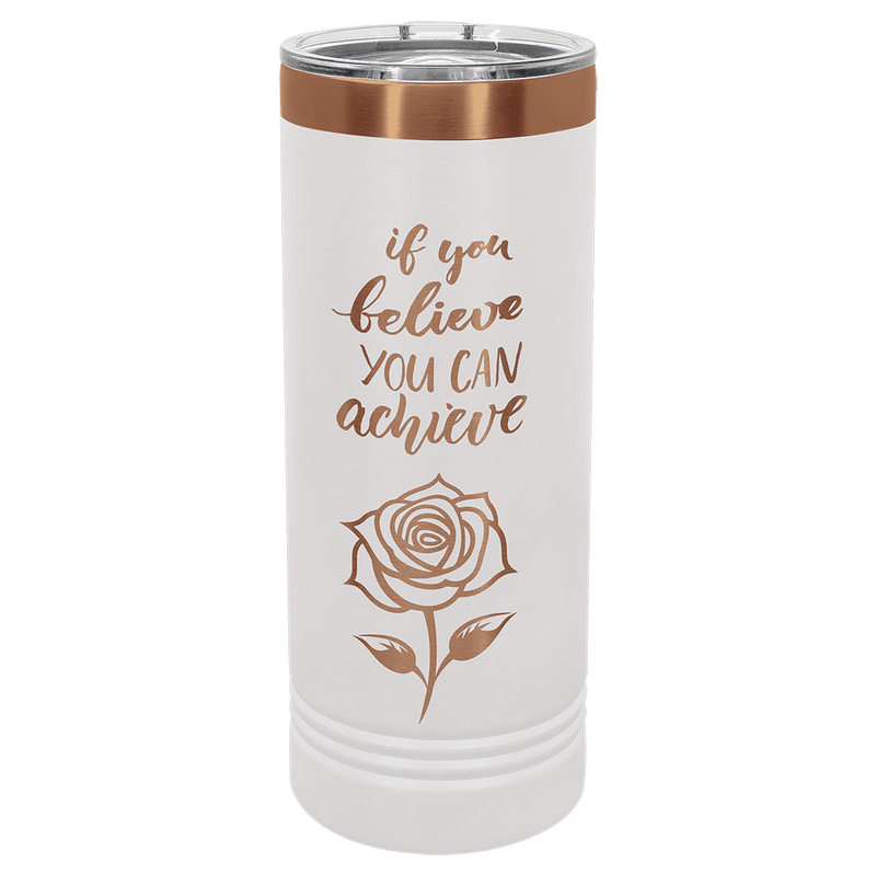 White Rose Gold Polar Camel 22 oz. Skinny Tumbler