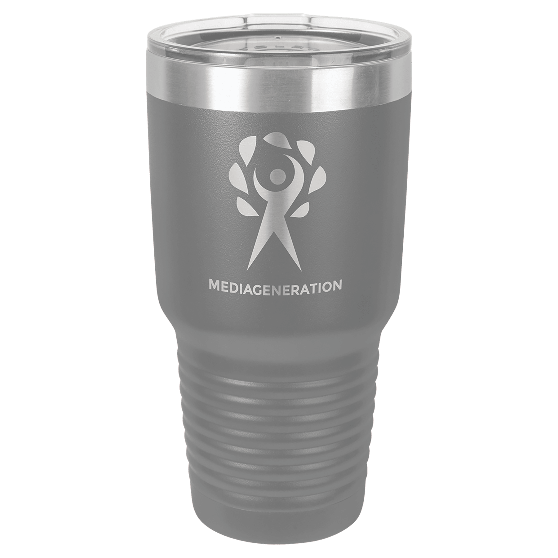 Dark Gray Polar Camel 30 oz. Vacuum Ringneck Tumbler with Logo Lid
