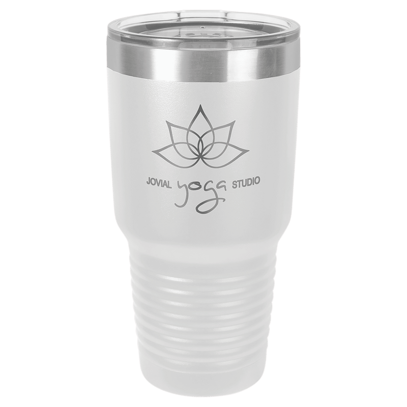 White Polar Camel 30 oz. Ringneck Tumbler with Logo Lid