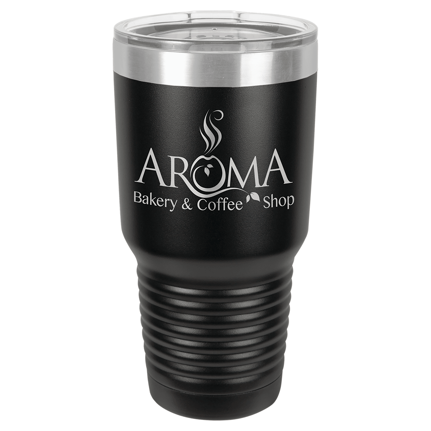 Black Polar Camel 30 oz. Ringneck Tumbler with Logo Lid