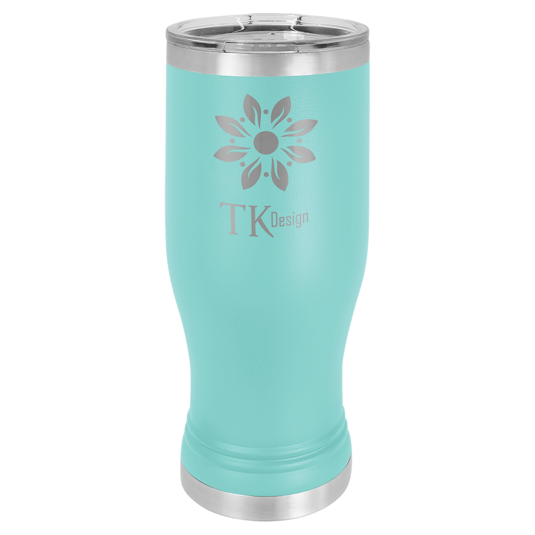Teal Polar Camel 20 oz Pilsner with Clear Lid