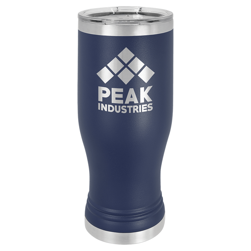 Navy Blue Polar Camel 20 oz Pilsner with Clear Lid