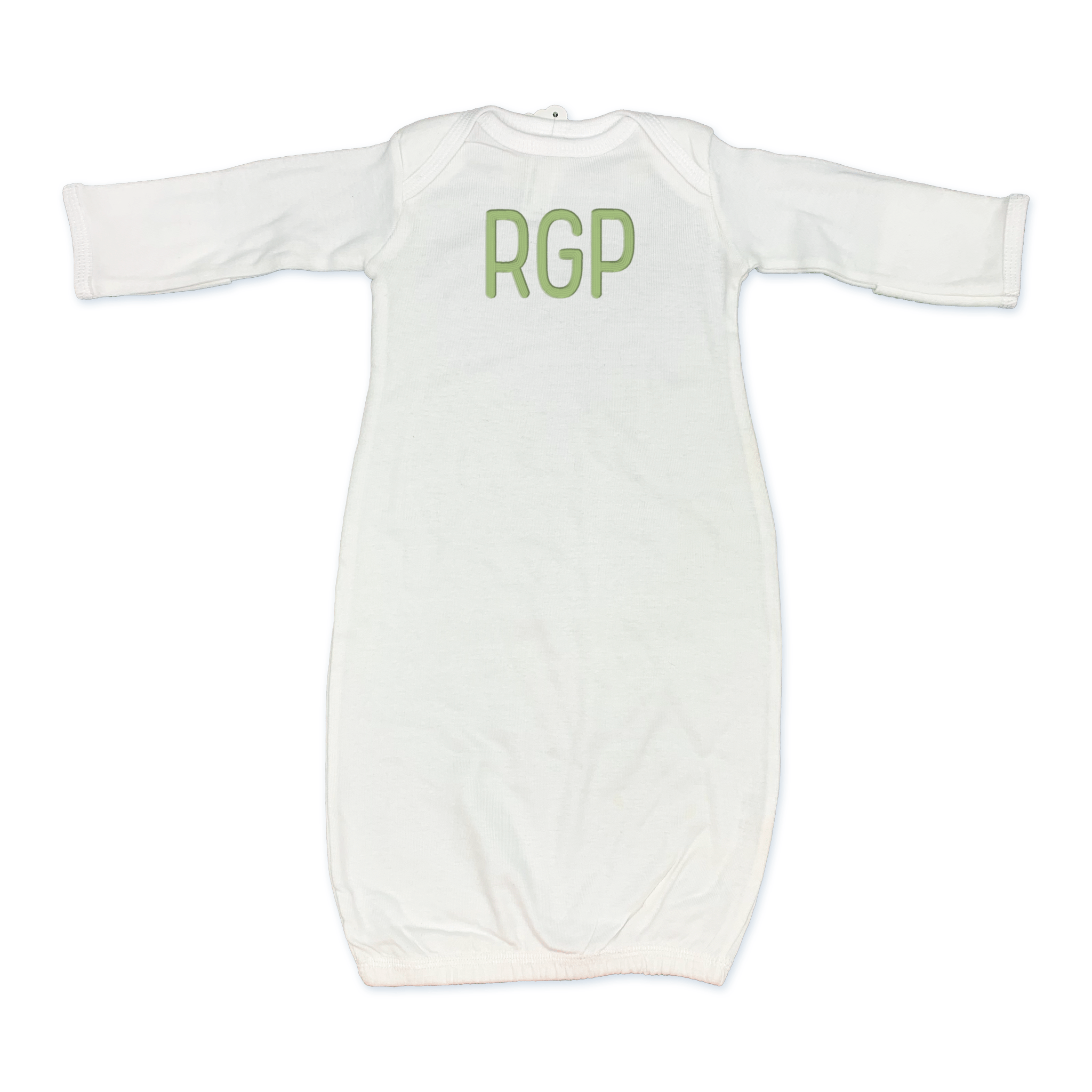 White Knit Newborn Gown