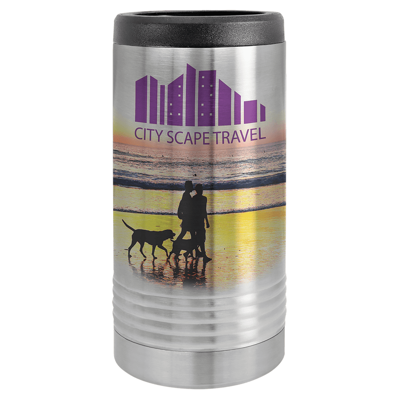 Stainless Steel Sublimatable Polar Camel Slim Beverage Holder