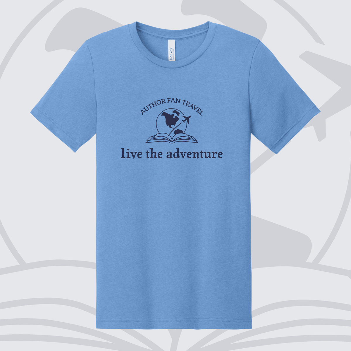 Live the Adventure Author Fan Travel Tee