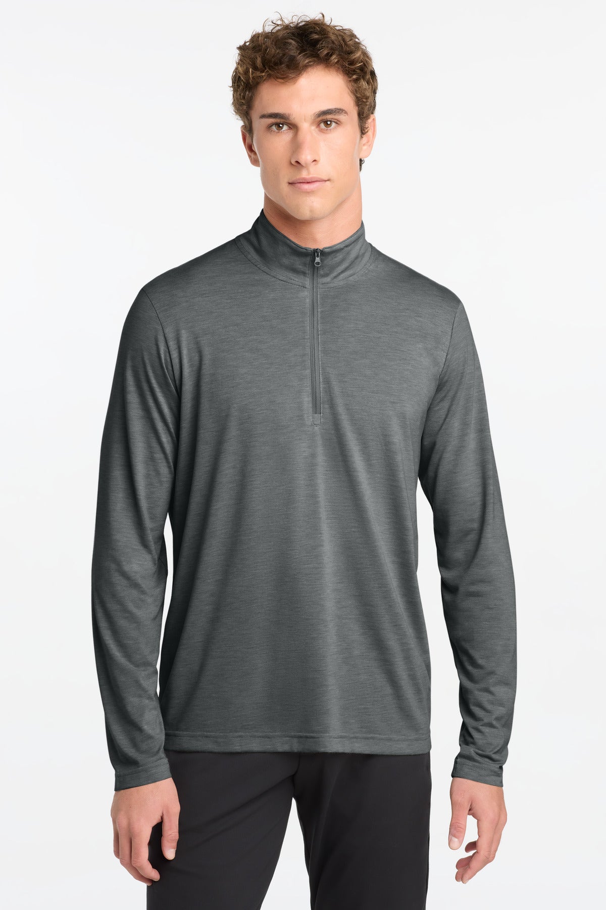 Sport-Tek  ®  PosiCharge  ®  Tri-Blend Wicking 1/4-Zip Pullover. ST407