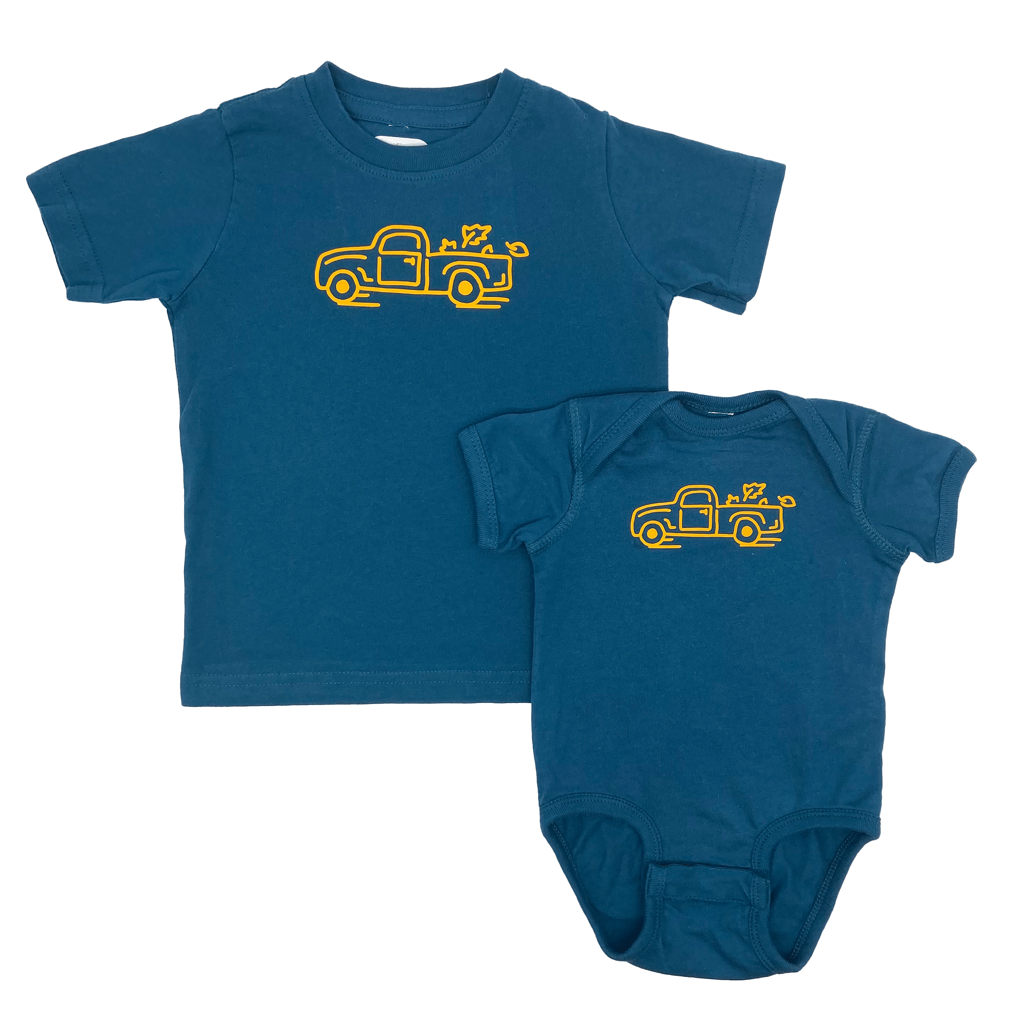 Kids' Oceanside Graphic Bodysuit or T-Shirt with Fall Truck