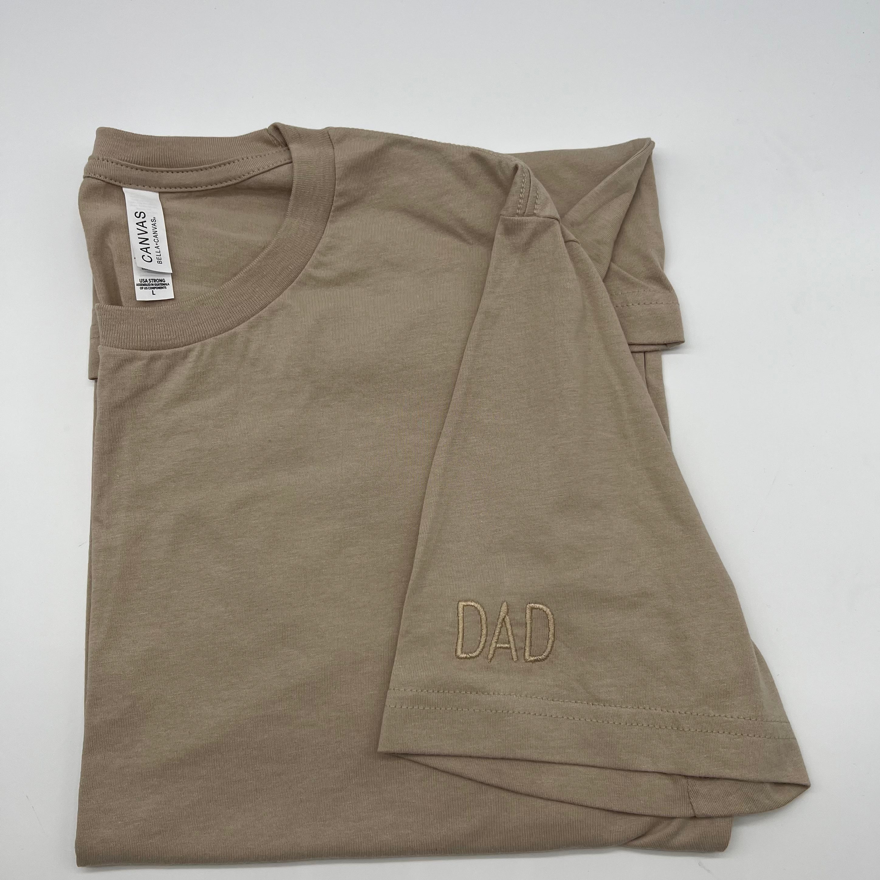 “DAD” Decorated Sleeve SS Tee