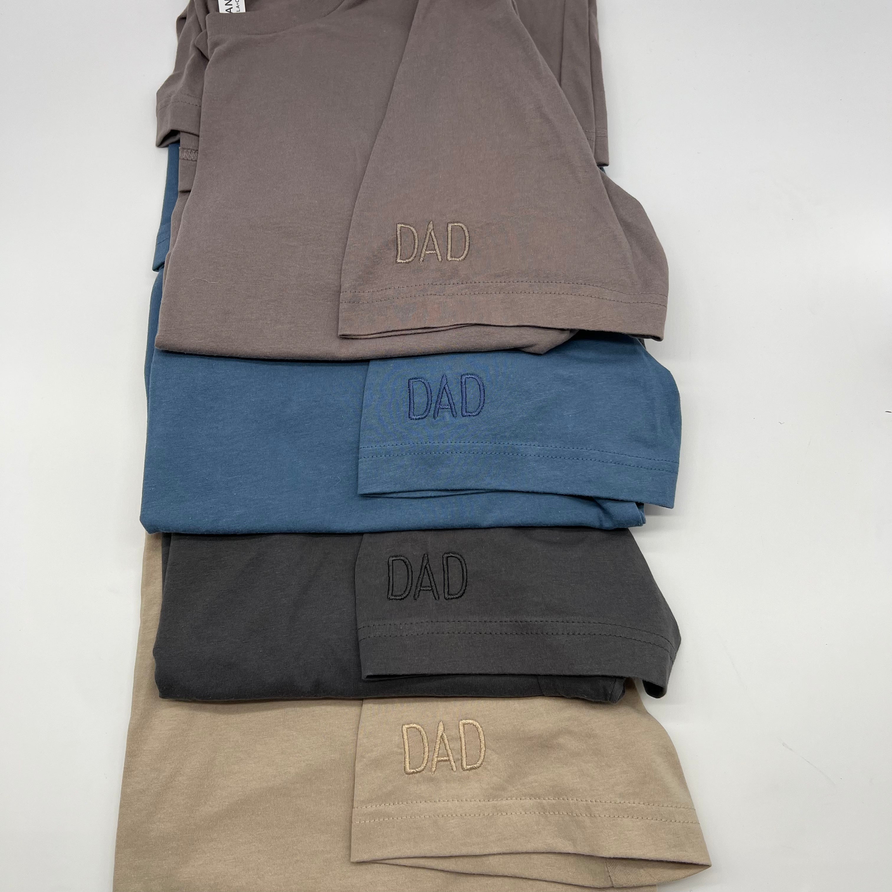 “DAD” Decorated Sleeve SS Tee