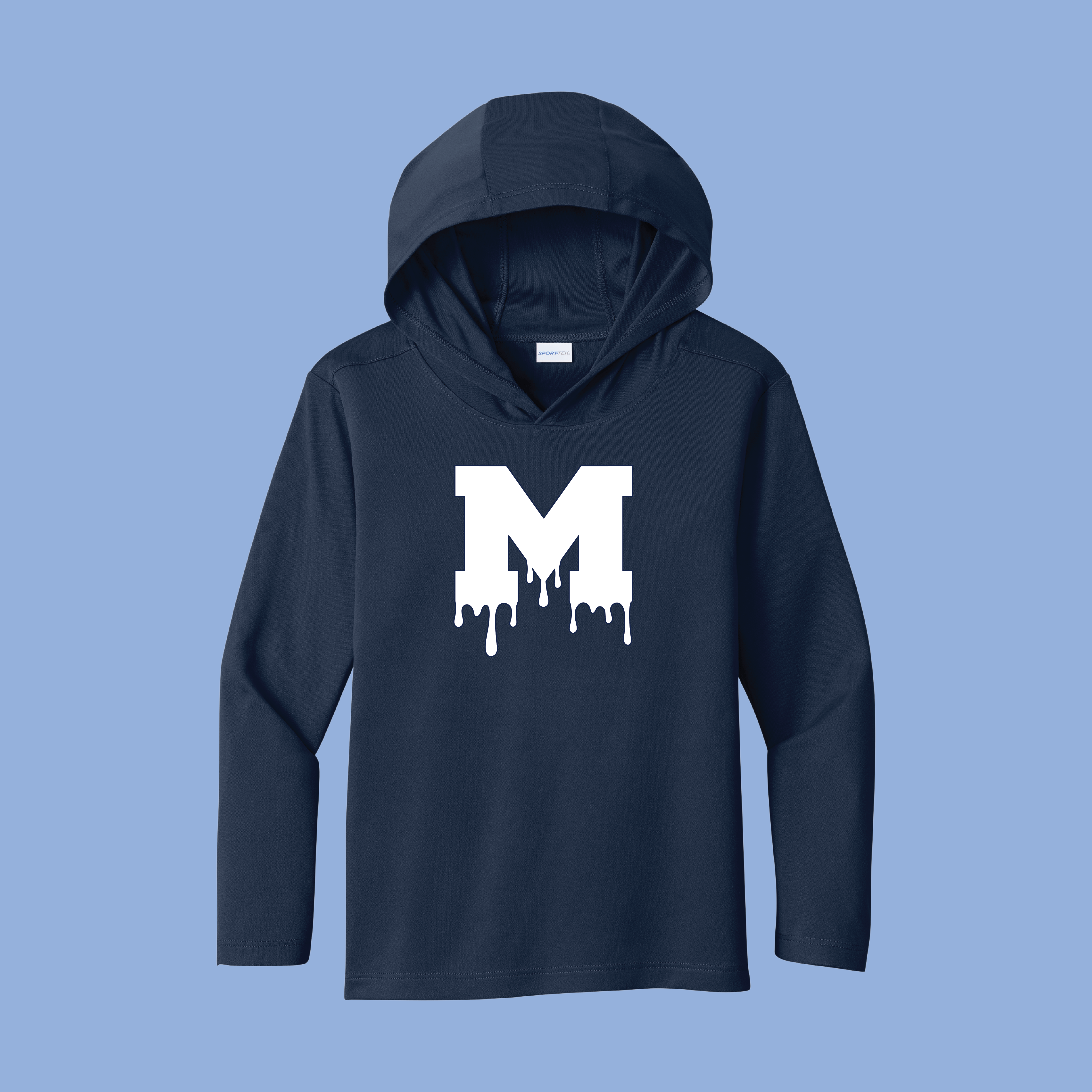 Youth Sport-Tek® Posi-UV® Pro Long Sleeve Hoodie. YST420LSH